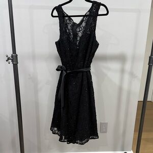 Mori Lee Black Lace Dress